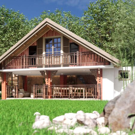 Farmhouse Style Home Design – Warm Country Living Architectural Concept
