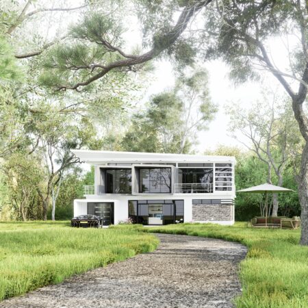 Small House Floor Plan Design – Space-Saving Residential Layout Concept